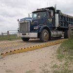 A Rumble Grid A truck driving over a Rumble Grid