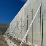 Steel Tilt Props Steel Tilt Props propping a concrete wall