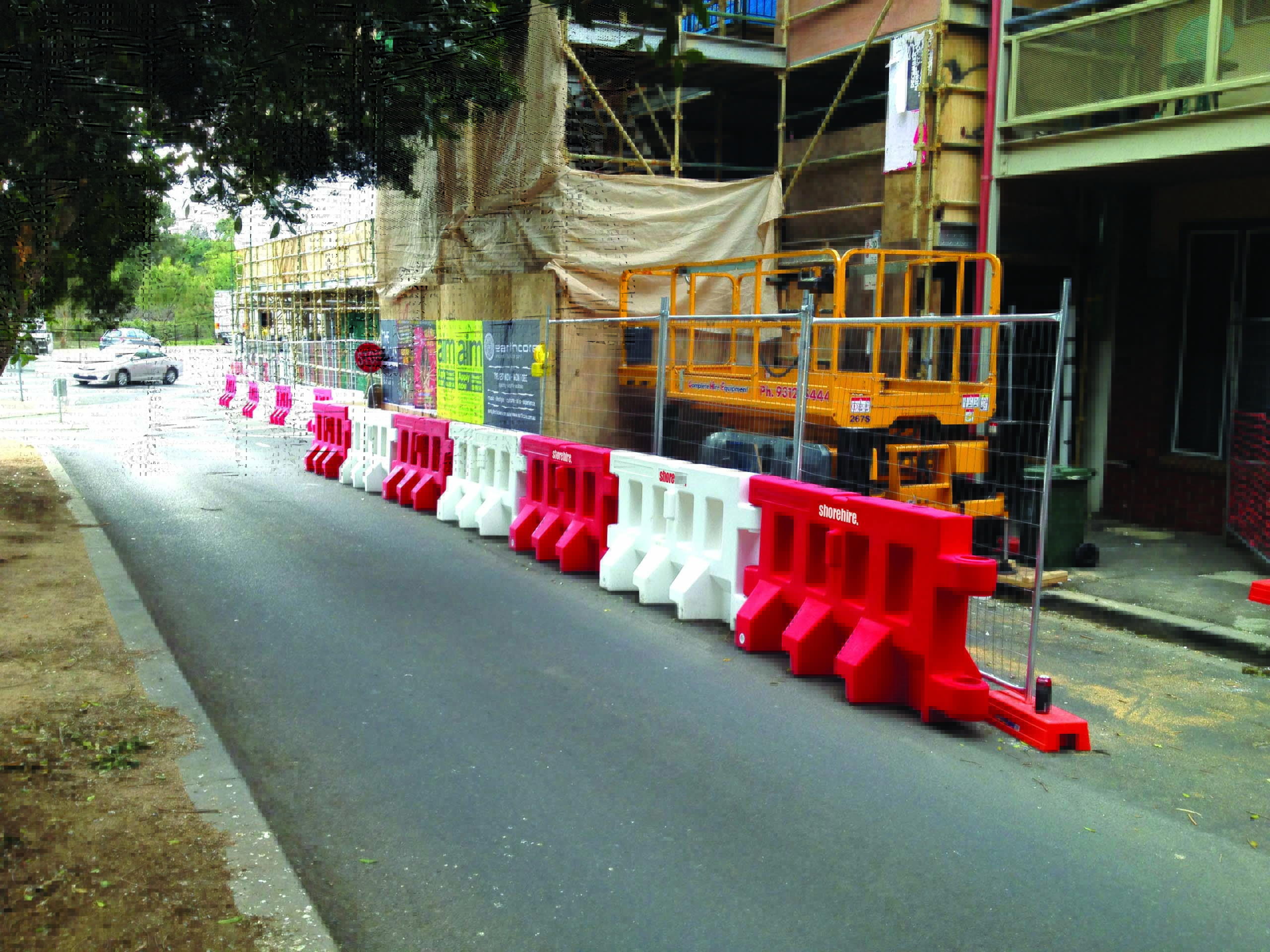 Hire Water Filled Barriers Melbourne Brisbane Sydney Adelaide