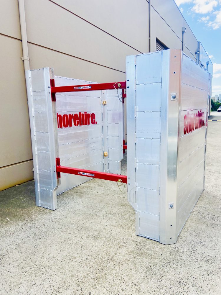Aluminium manhole shoring boxes