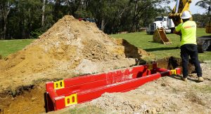 A Shore Hire shoring box in action